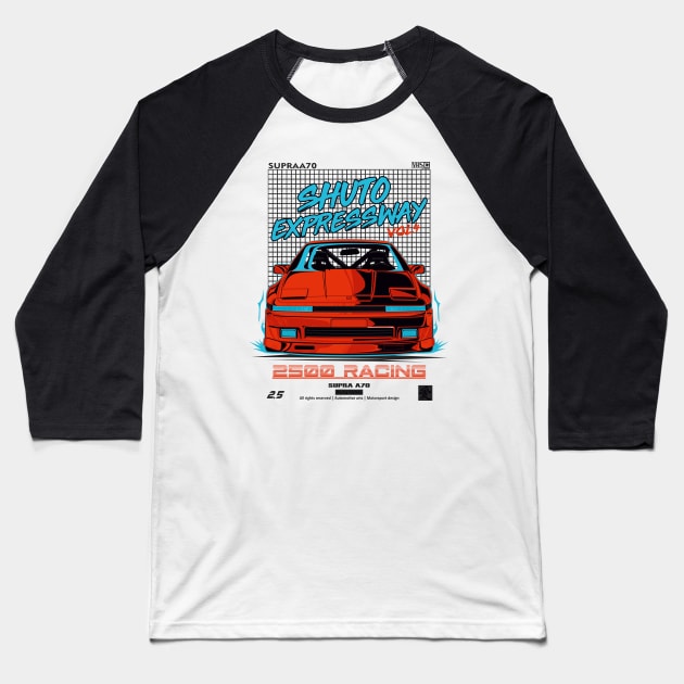 Toyota Supra a70 mk3 Baseball T-Shirt by racingfactory